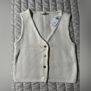 Abercrombie Button Up Sweater Vest